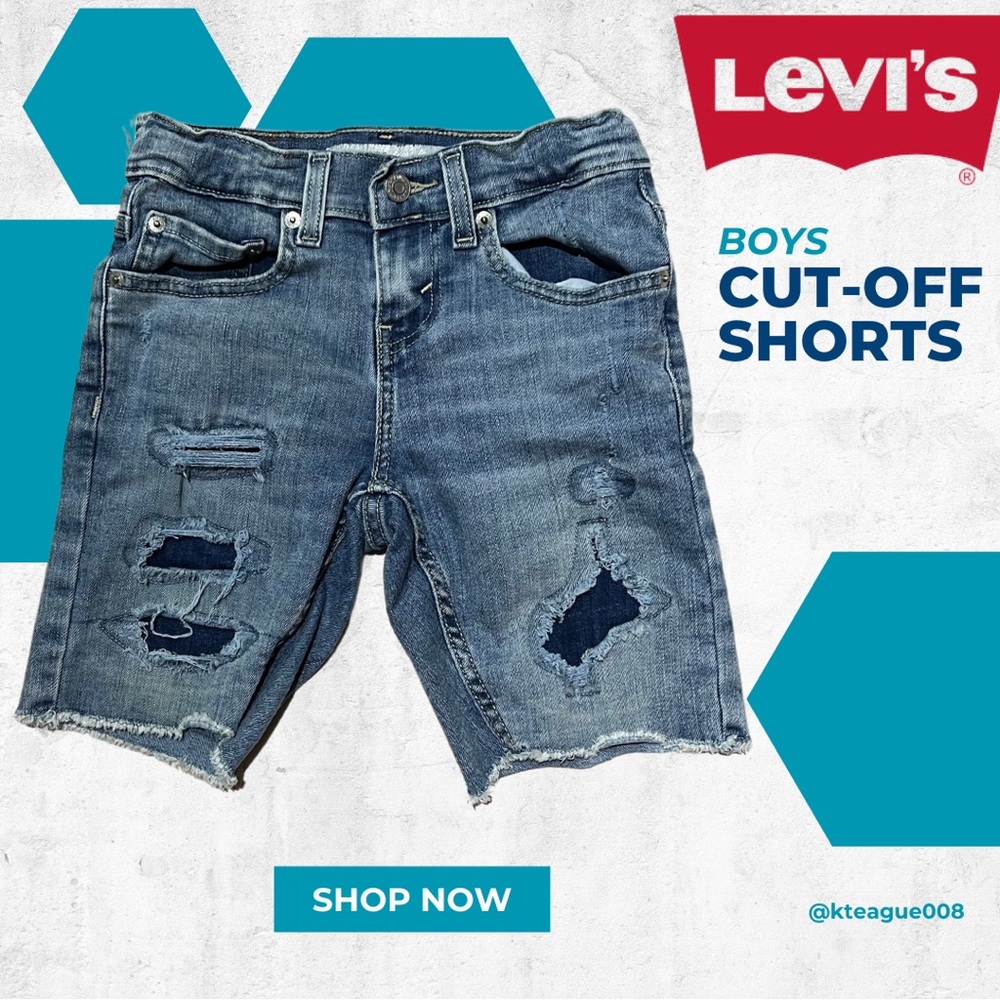 Boys Levi’s Cut Off Denim Shorts
